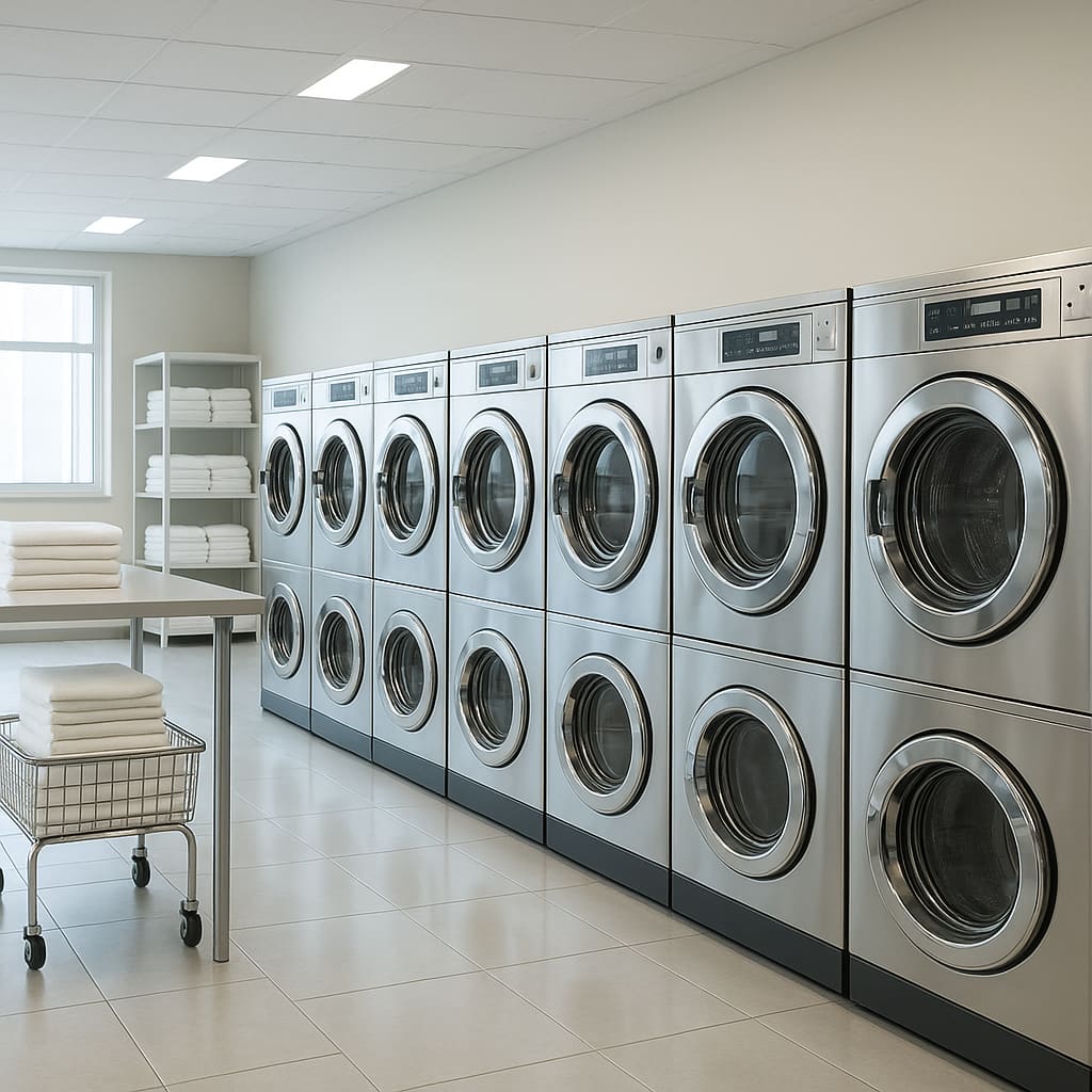 Tiszta mosoda belső